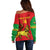 Custom Ethiopia Football Off Shoulder Sweater 2024 Go Champions Walia Ibex