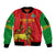 Custom Ethiopia Football Sleeve Zip Bomber Jacket 2024 Go Champions Walia Ibex - Wonder Print Shop