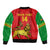 Custom Ethiopia Football Sleeve Zip Bomber Jacket 2024 Go Champions Walia Ibex - Wonder Print Shop