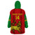 Custom Ethiopia Football Wearable Blanket Hoodie 2024 Go Champions Walia Ibex