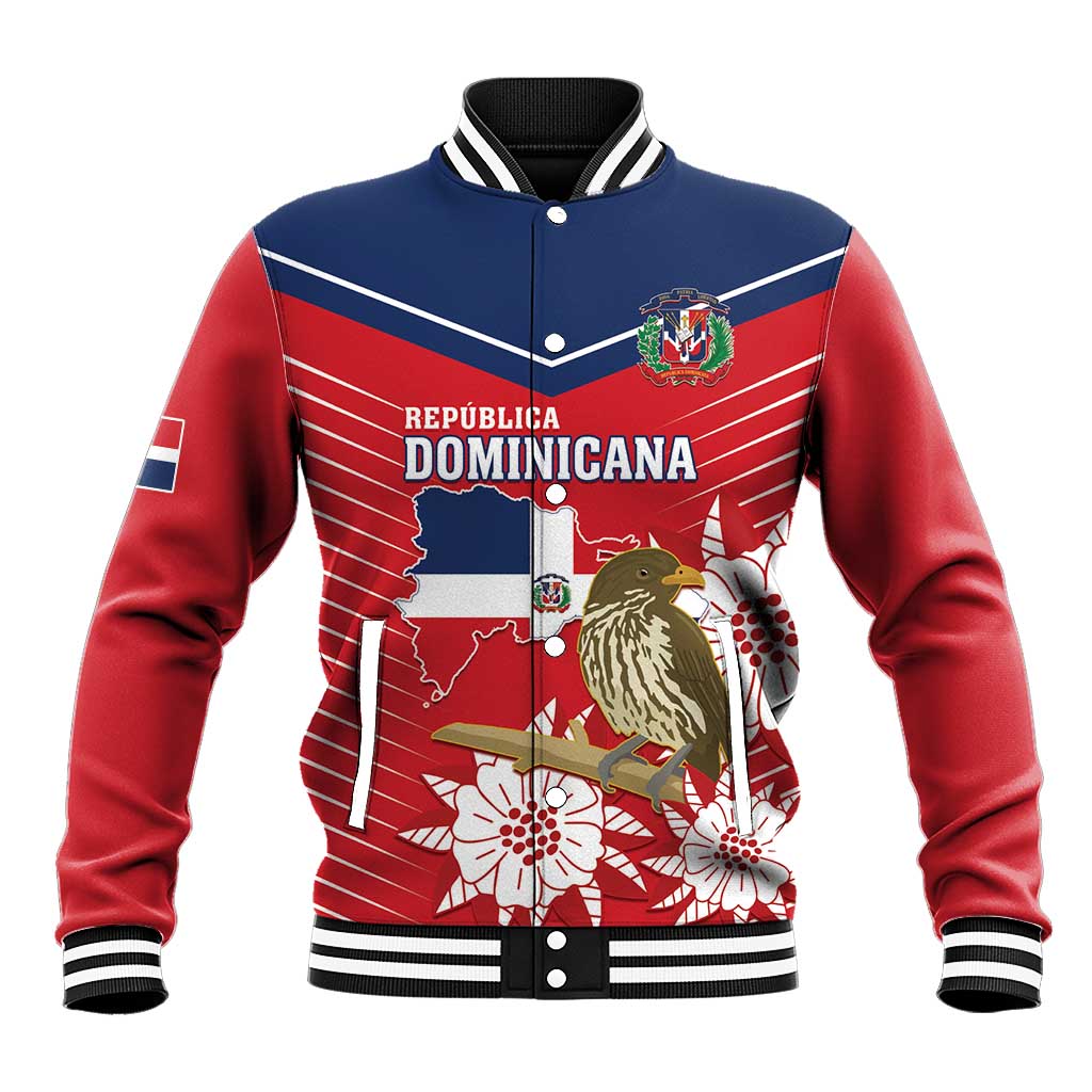 Personalized Dominican Republic Independence Day Baseball Jacket Palmchat With Map