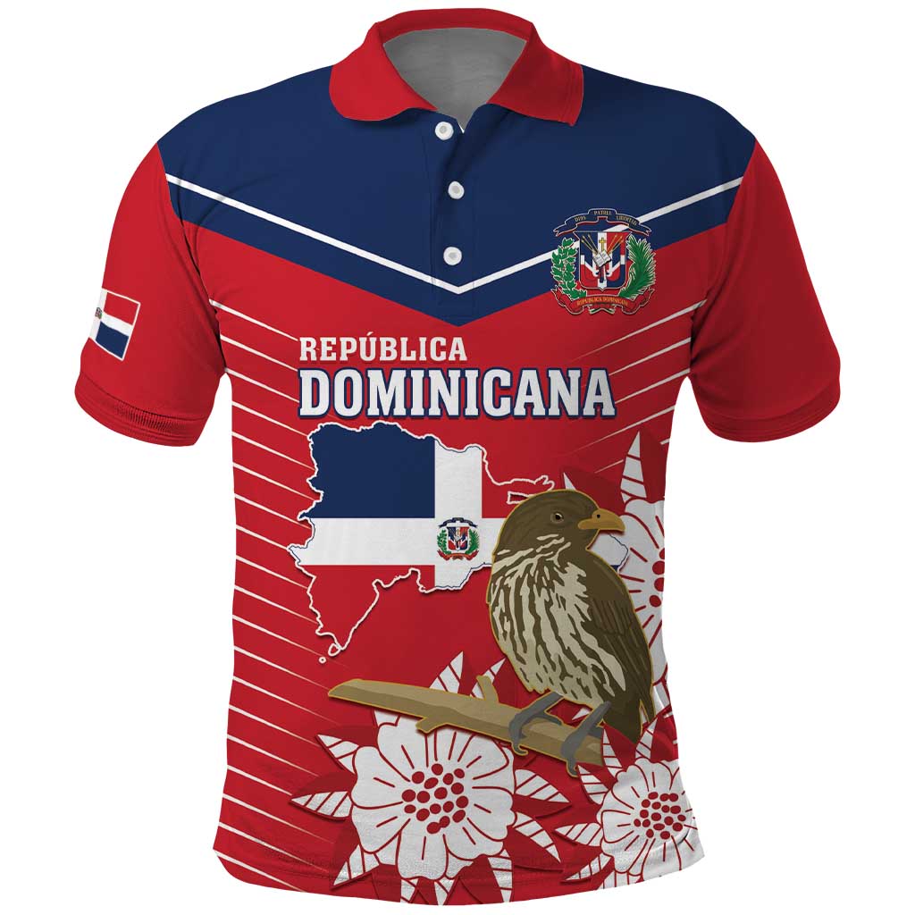 Personalized Dominican Republic Independence Day Polo Shirt Palmchat With Map