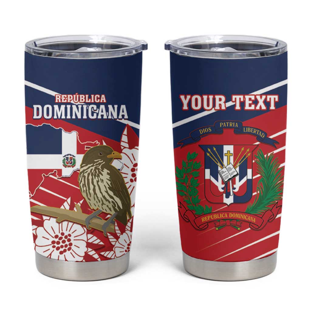 Personalized Dominican Republic Independence Day Tumbler Cup Palmchat With Map