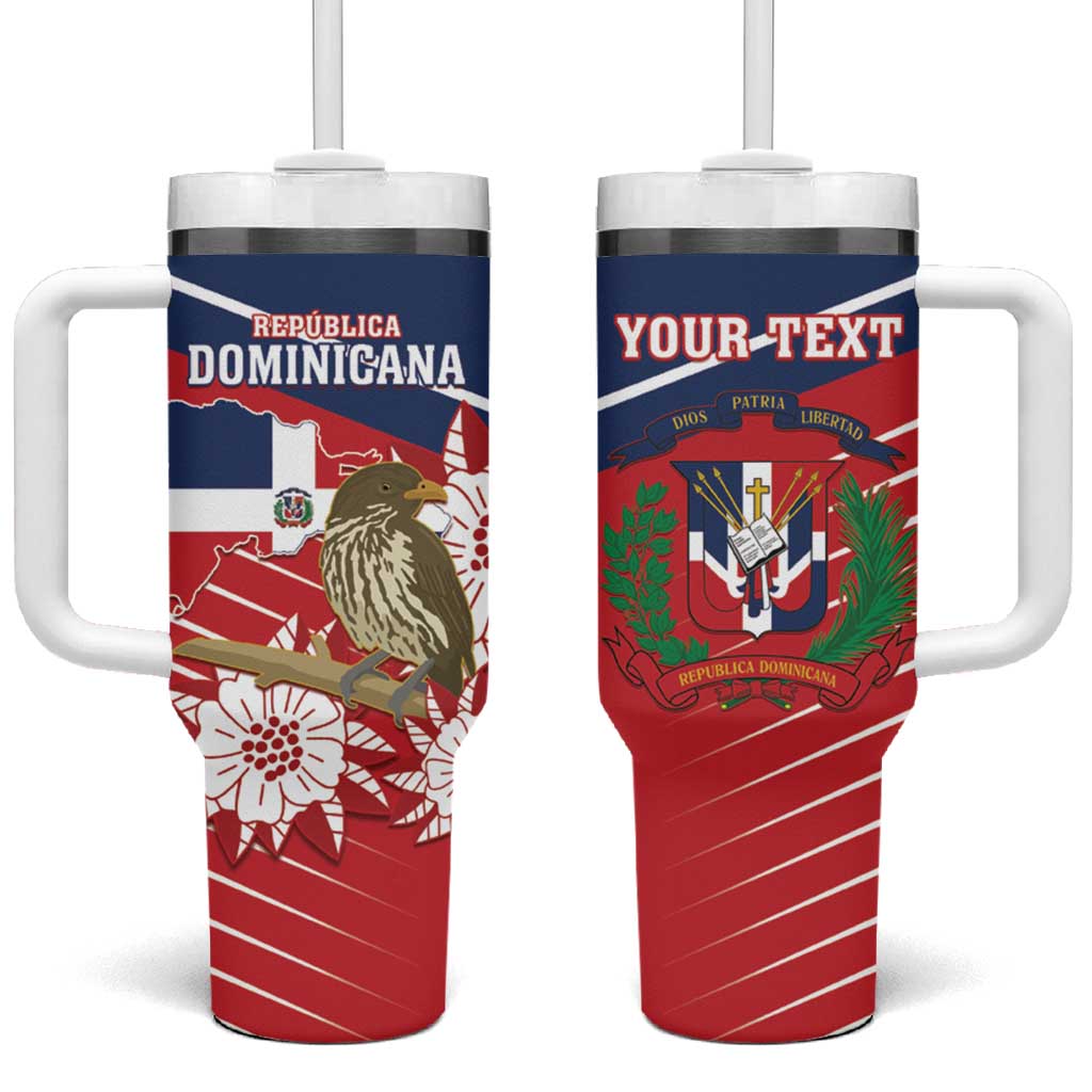 Personalized Dominican Republic Independence Day Tumbler With Handle Palmchat With Map