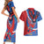 Carnival Dominicano Couples Matching Short Sleeve Bodycon Dress and Hawaiian Shirt Dominican Republic Diablos Cojuelos Mask