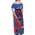 Carnival Dominicano Family Matching Off Shoulder Maxi Dress and Hawaiian Shirt Dominican Republic Diablos Cojuelos Mask