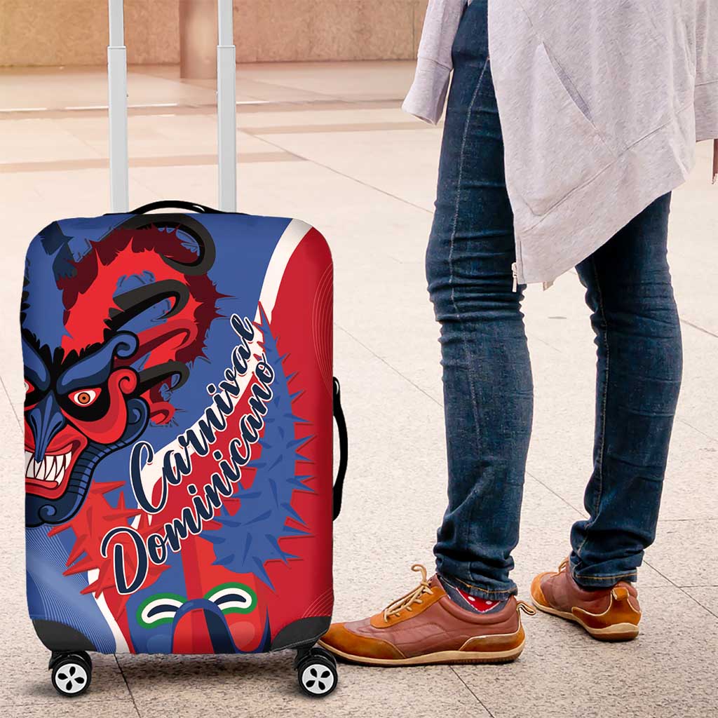 Carnival Dominicano Luggage Cover Dominican Republic Diablos Cojuelos Mask