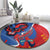 Carnival Dominicano Round Carpet Dominican Republic Diablos Cojuelos Mask