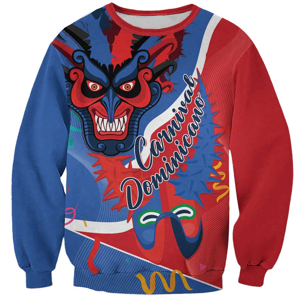 Carnival Dominicano Sweatshirt Dominican Republic Diablos Cojuelos Mask