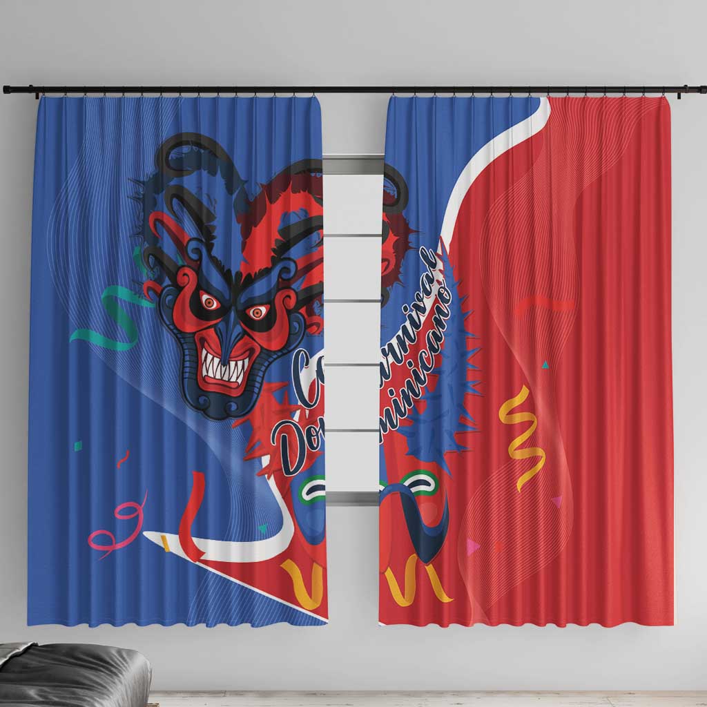 Carnival Dominicano Window Curtain Dominican Republic Diablos Cojuelos Mask - Wonder Print Shop