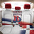 Custom Dominican Republic 2025 Baseball Back Car Seat Cover Go Champions Flag Style