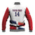 Custom Dominican Republic 2025 Baseball Baseball Jacket Go Champions Flag Style