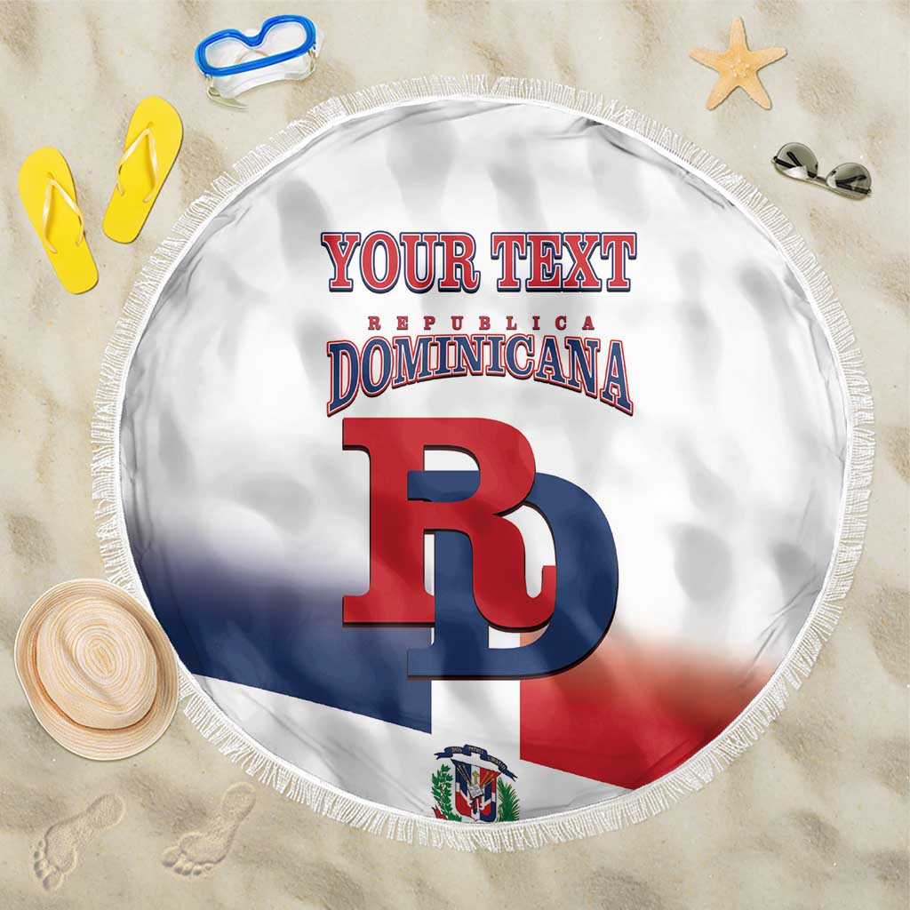 Custom Dominican Republic 2025 Baseball Beach Blanket Go Champions Flag Style