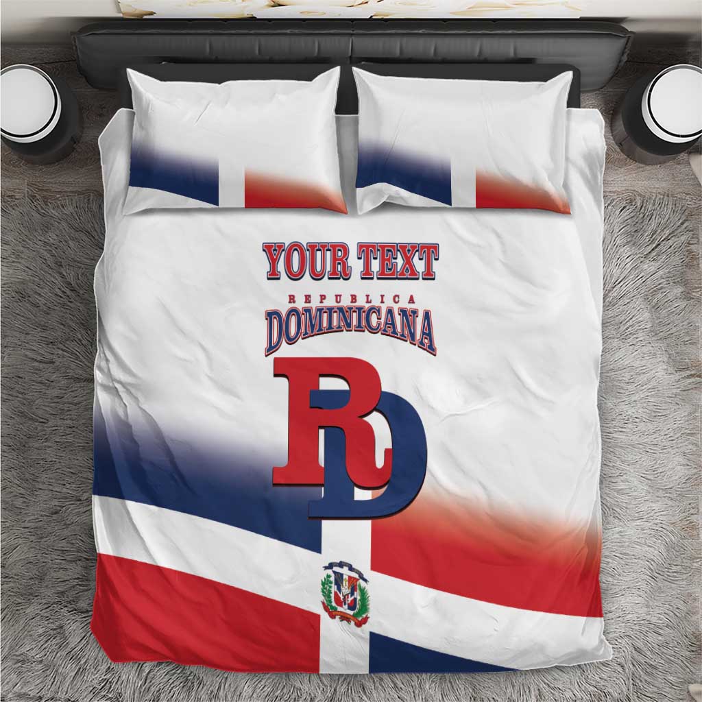 Custom Dominican Republic 2025 Baseball Bedding Set Go Champions Flag Style