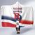 Custom Dominican Republic 2025 Baseball Hooded Blanket Go Champions Flag Style