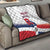 Custom Dominican Republic 2025 Baseball Quilt Go Champions Flag Style