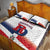 Custom Dominican Republic 2025 Baseball Quilt Bed Set Go Champions Flag Style