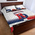 Custom Dominican Republic 2025 Baseball Quilt Bed Set Go Champions Flag Style