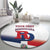 Custom Dominican Republic 2025 Baseball Round Carpet Go Champions Flag Style