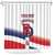 Custom Dominican Republic 2025 Baseball Shower Curtain Go Champions Flag Style