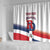 Custom Dominican Republic 2025 Baseball Shower Curtain Go Champions Flag Style