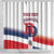 Custom Dominican Republic 2025 Baseball Shower Curtain Go Champions Flag Style