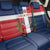 Custom Dominican Republic Football Back Car Seat Cover Go Champions Flag Style