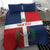 Custom Dominican Republic Football Bedding Set Go Champions Flag Style