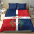 Custom Dominican Republic Football Bedding Set Go Champions Flag Style