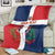 Custom Dominican Republic Football Blanket Go Champions Flag Style