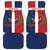 Custom Dominican Republic Football Car Mats Go Champions Flag Style