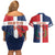 Custom Dominican Republic Football Couples Matching Off Shoulder Short Dress and Hawaiian Shirt Go Champions Flag Style