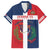 Custom Dominican Republic Football Family Matching Off Shoulder Maxi Dress and Hawaiian Shirt Go Champions Flag Style