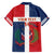 Custom Dominican Republic Football Family Matching Off Shoulder Maxi Dress and Hawaiian Shirt Go Champions Flag Style