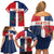 Custom Dominican Republic Football Family Matching Off Shoulder Short Dress and Hawaiian Shirt Go Champions Flag Style