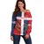 Custom Dominican Republic Football Off Shoulder Sweater Go Champions Flag Style