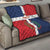 Custom Dominican Republic Football Quilt Go Champions Flag Style