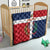 Custom Dominican Republic Football Quilt Go Champions Flag Style