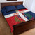 Custom Dominican Republic Football Quilt Bed Set Go Champions Flag Style