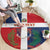 Custom Dominican Republic Football Round Carpet Go Champions Flag Style