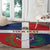 Custom Dominican Republic Football Round Carpet Go Champions Flag Style