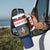 Custom Dominican Republic Football Tumbler With Handle Go Champions Flag Style