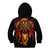 Cymru Am Byth Wales Darts Kid Hoodie Go Welsh Flame Style