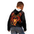 Cymru Am Byth Wales Darts Kid Hoodie Go Welsh Flame Style