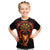 Cymru Am Byth Wales Darts Kid T Shirt Go Welsh Flame Style