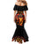 Cymru Am Byth Wales Darts Mermaid Dress Go Welsh Flame Style