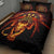 Cymru Am Byth Wales Darts Quilt Bed Set Go Welsh Flame Style