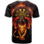 Cymru Am Byth Wales Darts T Shirt Go Welsh Flame Style