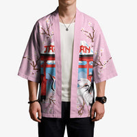 Japanese Torii Gate Cranes Personalised Kimono Fuji Mount Sakura Seigaiha Pattern