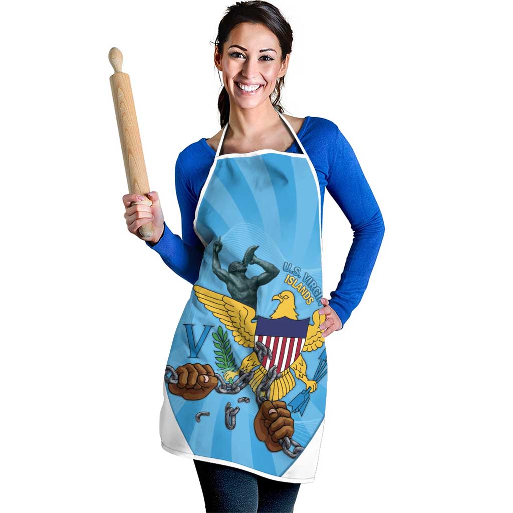 US Virgin Islands Apron Emancipation Proud Freedom Statue